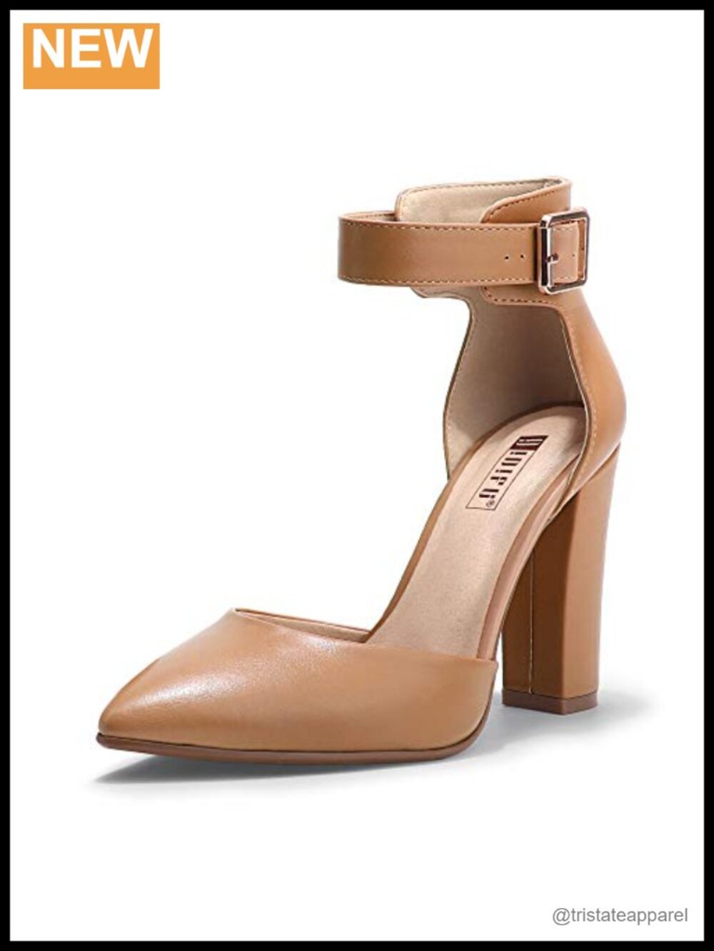 Pointed Toe Pump 4 Inch High Heels Ankle Strap Party Dress Shoes